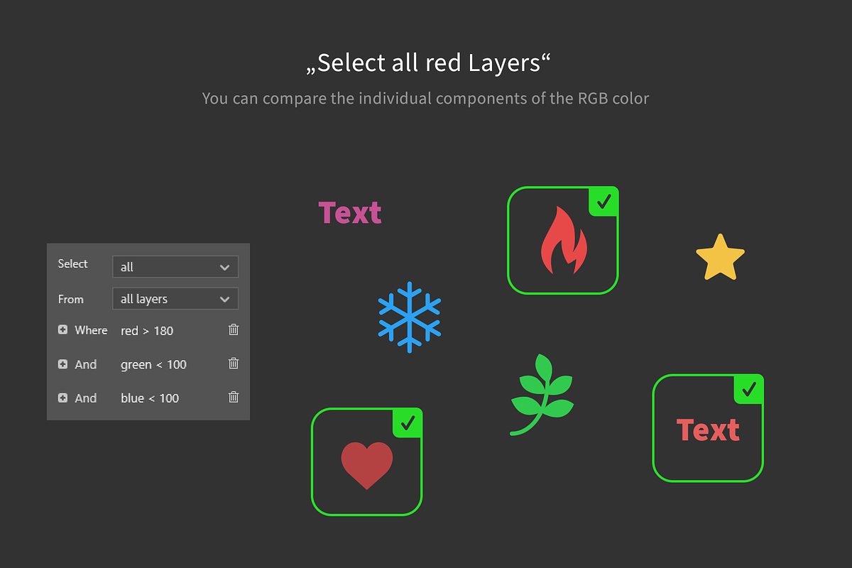 Smart Select - Complex Layer Queries, a Plug-in Add-On by h3design