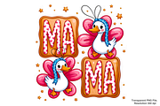 Floral Mama Goose PNG, a Graphic by Clipart Bloom (Thumbnail 1 of 2)