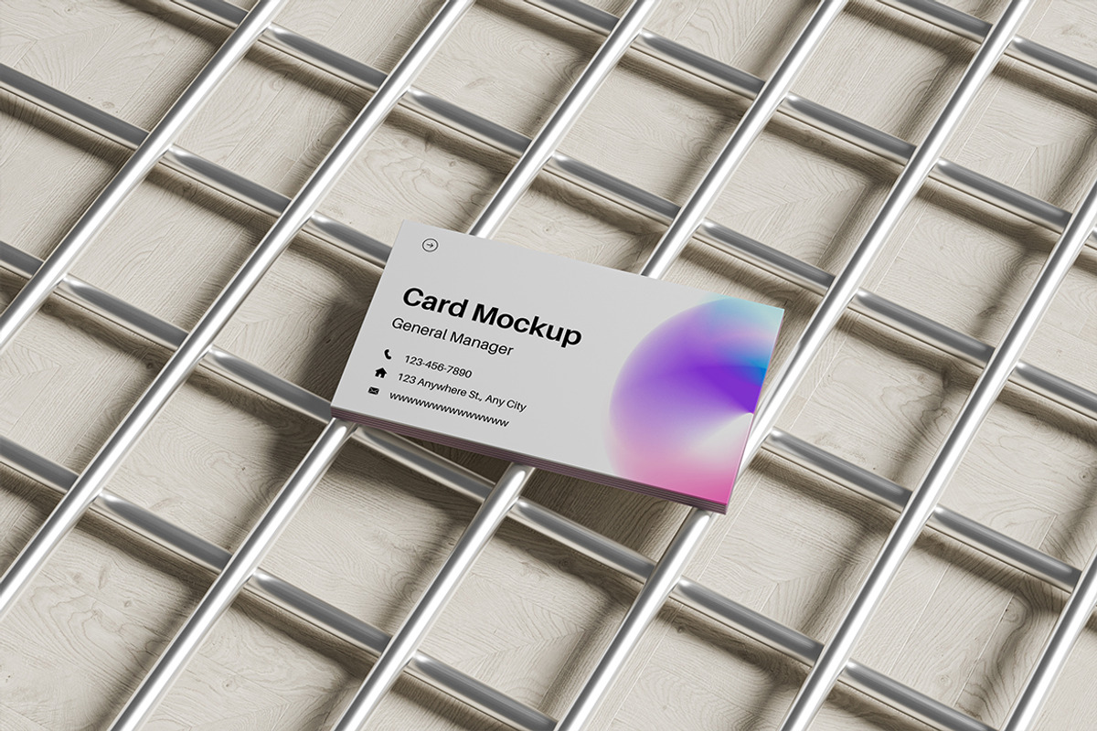 Business Card Design Mockup, an Advertising Mockup by Pikachudesign (Photo 3 of 4)