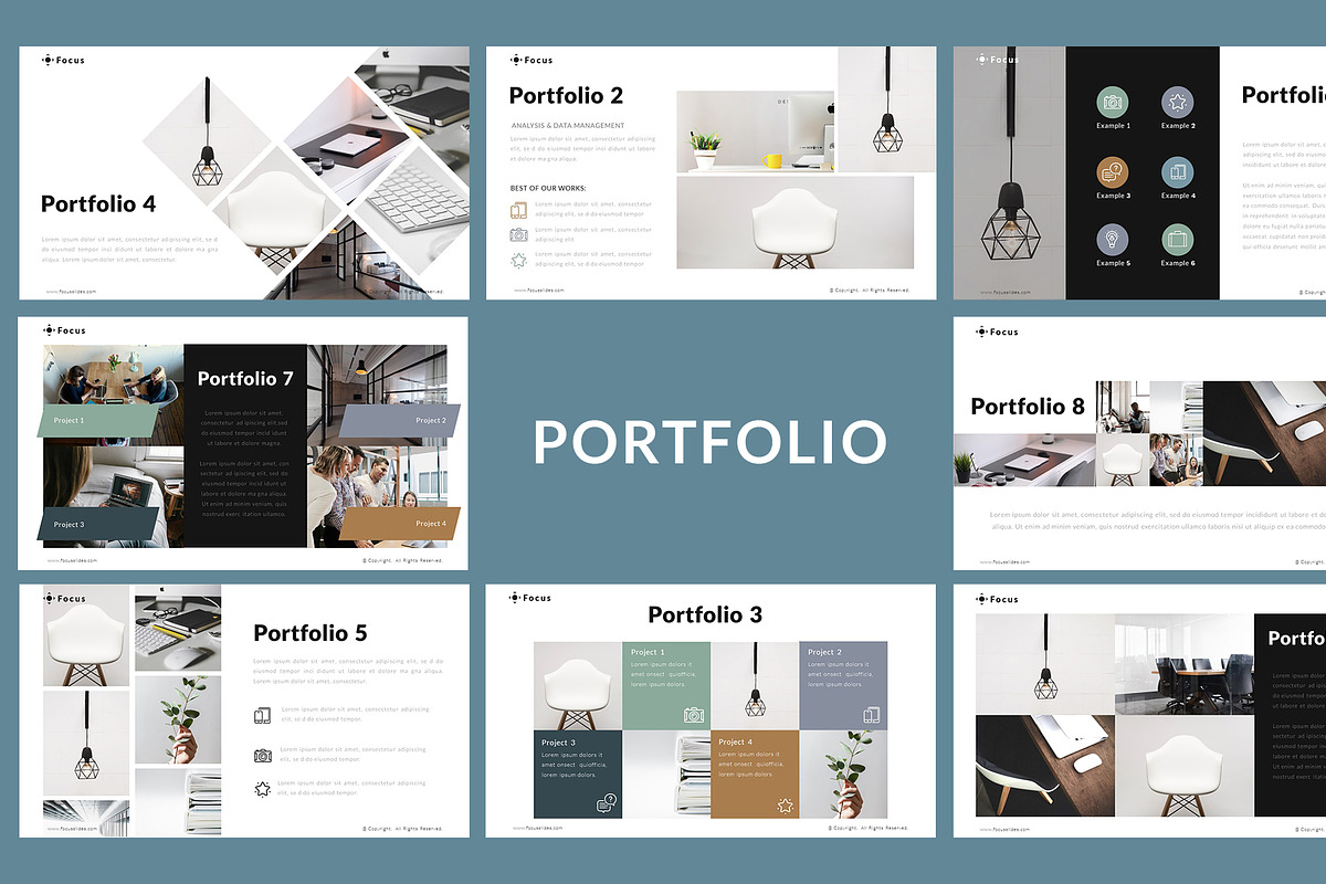 Focus PPT Design [135 Unique Slides], a Presentation Template by MotoCMS (Photo 3 of 8)
