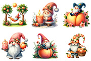 Summer Peach Gnome Clipart Bundle, a Seasonal Illustration by DreamArtGraphic (Thumbnail 2 of 4)
