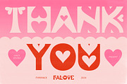 Falove - Heart Dingbat Display Font, a Symbol Font by Drizy (Thumbnail 10 of 10)