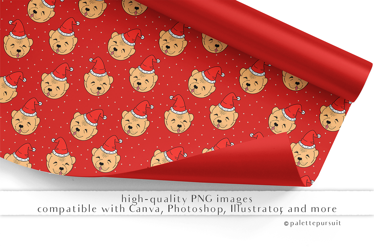 Cute Christmas Seamless Patterns, a Pattern Graphic by Palette Pursuit (Photo 2 of 9)