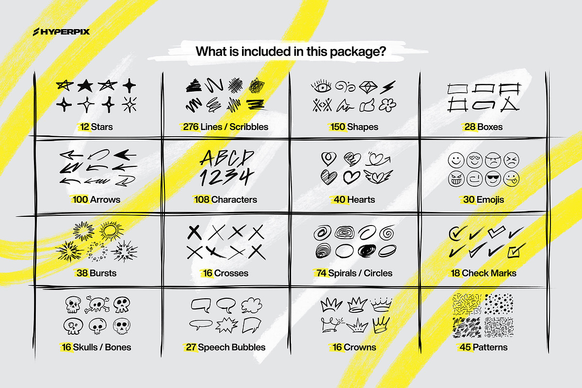 Hyper Marker - 1000+ Marker Elements, an Object Graphic by Hyperpix Productions (Photo 2 of 25)
