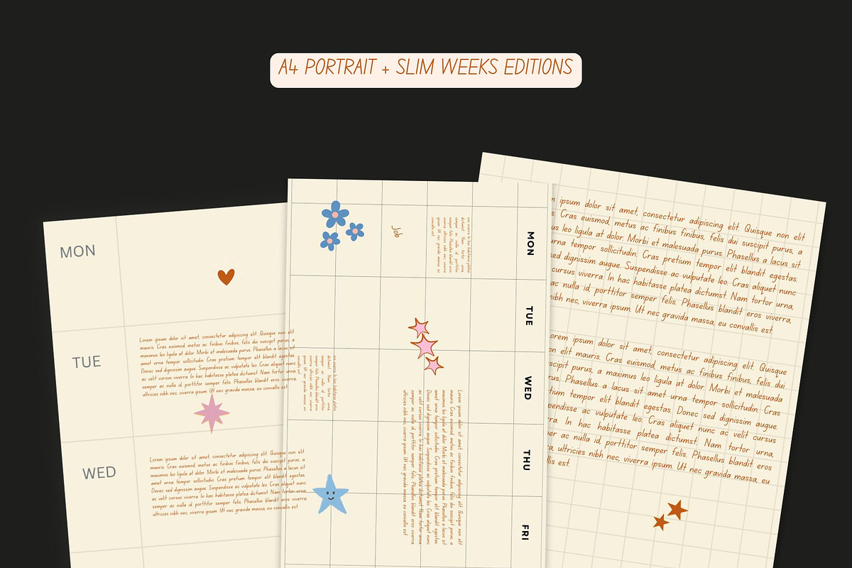Digital Weekly Planner/Notebook ADHD, a Stationery Template by Ashiya Pixel (Photo 3 of 18)