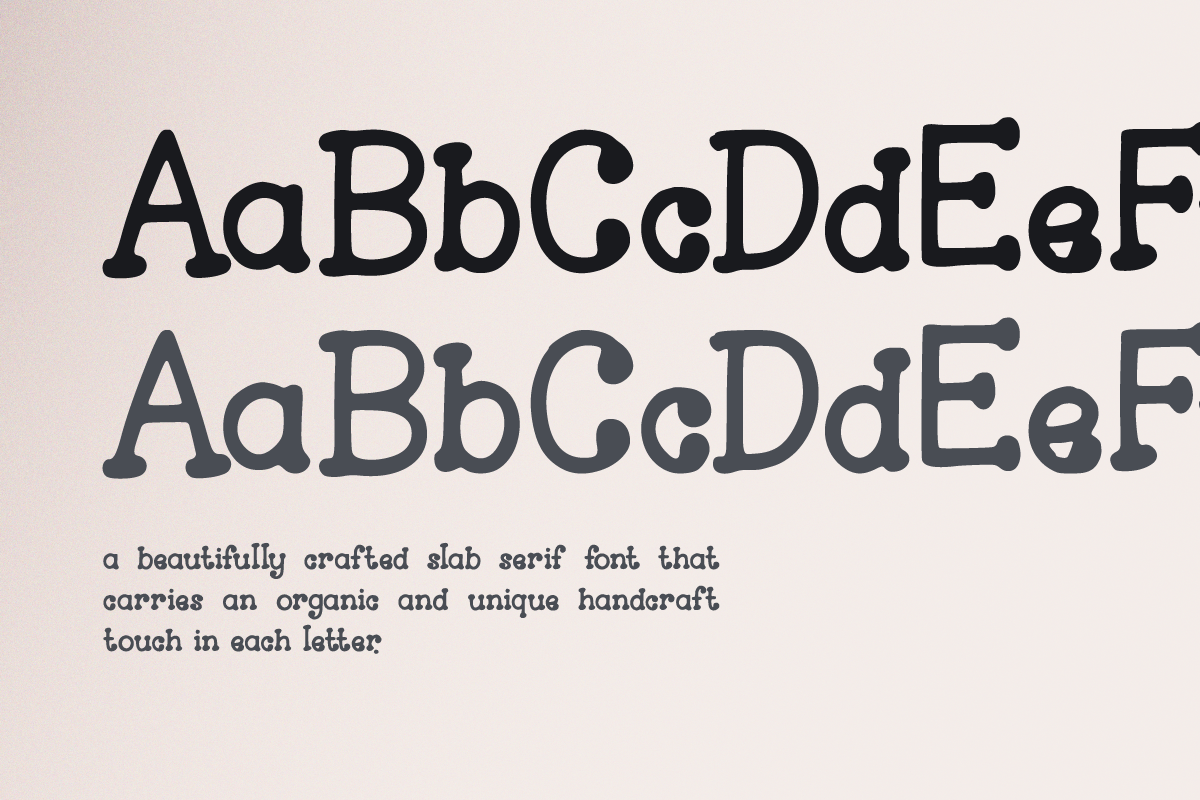 Vlorine - Hand-Lettered Slab Serif, a Slab Serif Font by Pandeka Studio (Photo 2 of 9)