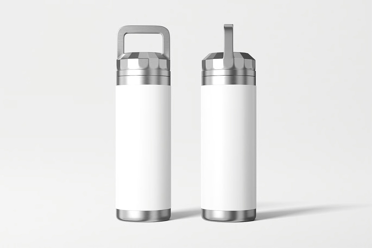 Water Bottle Mockup, a Product Mockup by zpackcreative (Photo 2 of 4)