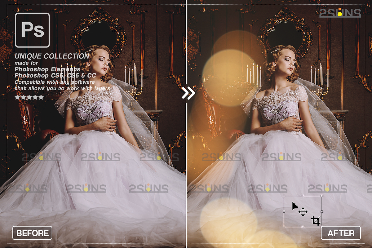 Gold bokeh overlay Photo overlays, an Object Graphic by 2SUNS (Photo 5 of 10)