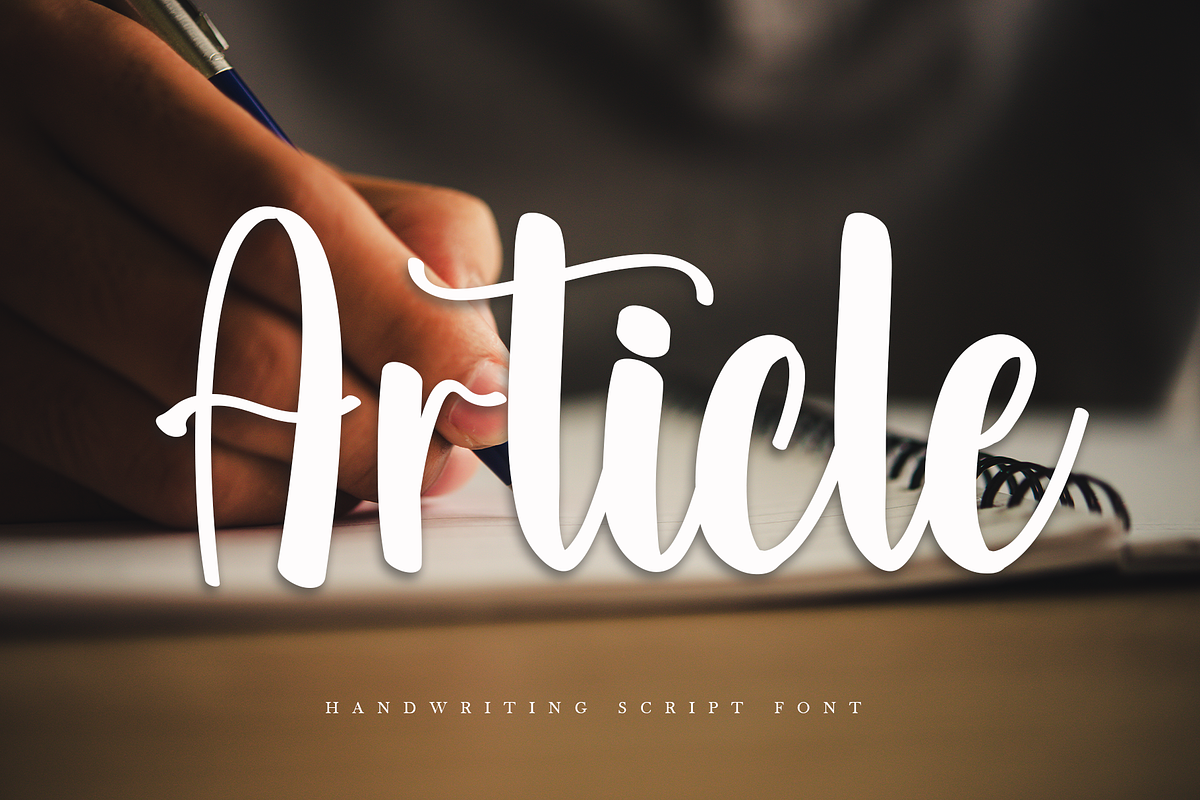 Article, a Handwritten Font by Creative Writting (Photo 1 of 7)