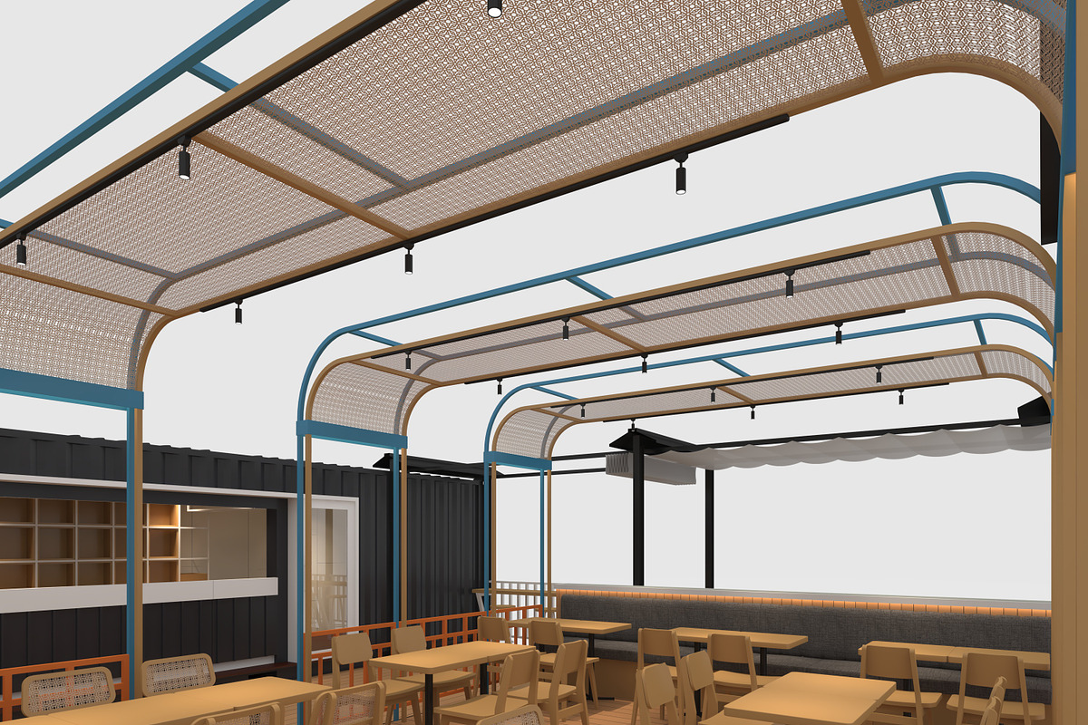 3D Model Container Cafe 16, an Architecture 3D Model by SR 3D Visual (Photo 20 of 20)