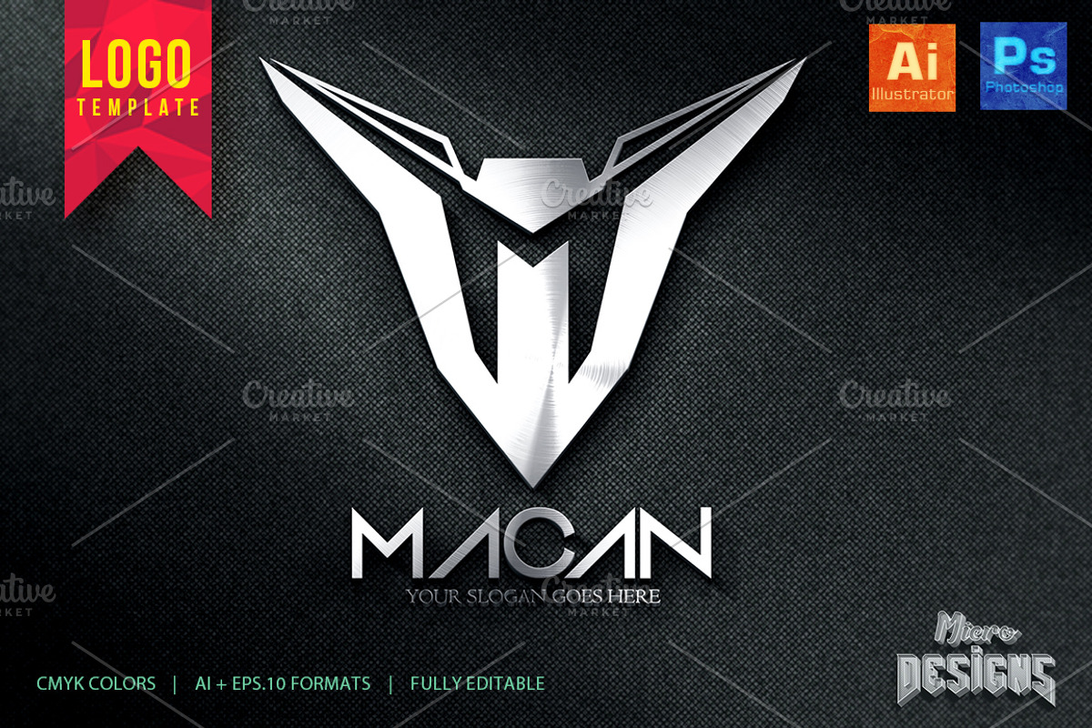 MACAN Logo Template, a Branding & Logo Template by Micro Designs (Photo 1 of 4)