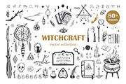 Whimsical Witchcraft hand drawn set, an Illustration by Wild Muse (Thumbnail 2 of 9)