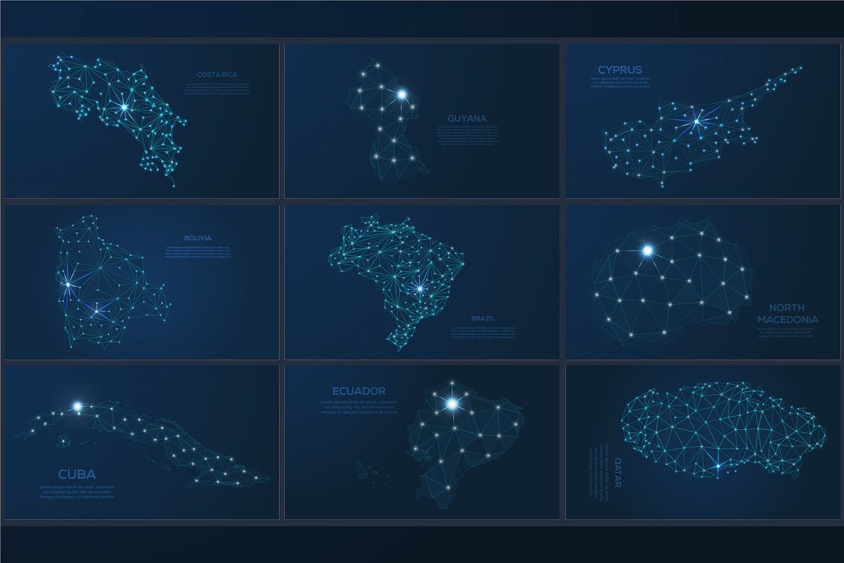 Maps in the form of the night sky, a Technology Illustration by Infographics project (Photo 5 of 9)