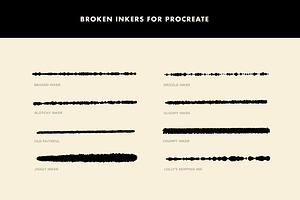 Broken Inkers For Procreate