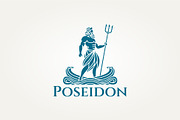 greek god poseidon icon logo, a Branding & Logo Template by Blazybone (Thumbnail 1 of 2)