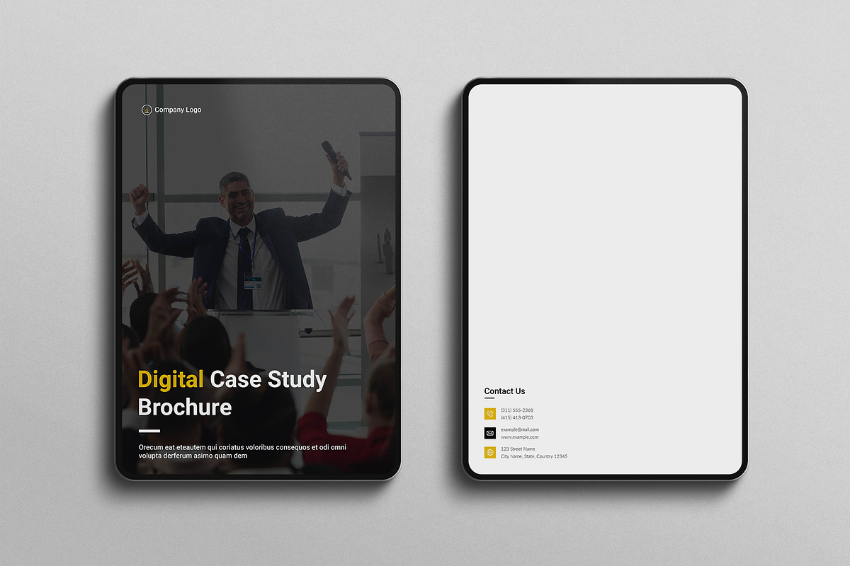 Digital Case Study Brochure Template, a Brochure Template by E-Type (Photo 7 of 7)