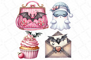 Coquette Sparkly Halloween Clipart, an Illustration by DreamPrint404 (Thumbnail 4 of 5)