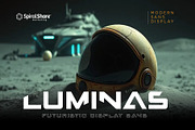 Luminas Sci-fi Futuristic Sans Font, a Sans Serif Font by SpiralShare Digital (Thumbnail 1 of 4)