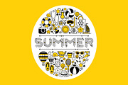 Summer bundle. Vector elements., an Icon by Imperator_Kot (Thumbnail 3 of 4)