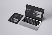 Laptop and Tablet Mockup, a Wearable Device Mockup by xavier_studio (Thumbnail 2 of 5)