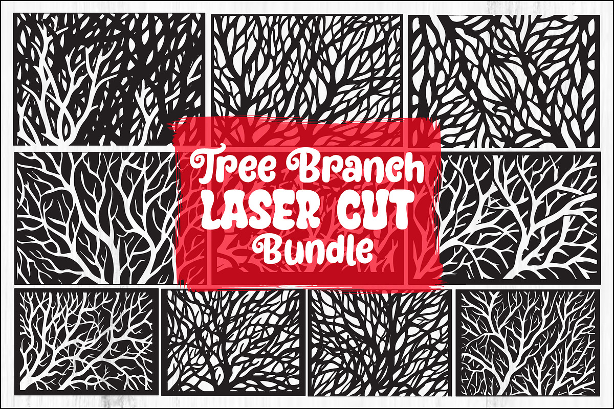 Tree Branch Laser Cut Panel Bundle, a Graphic by Designs_River (Photo 1 of 11)