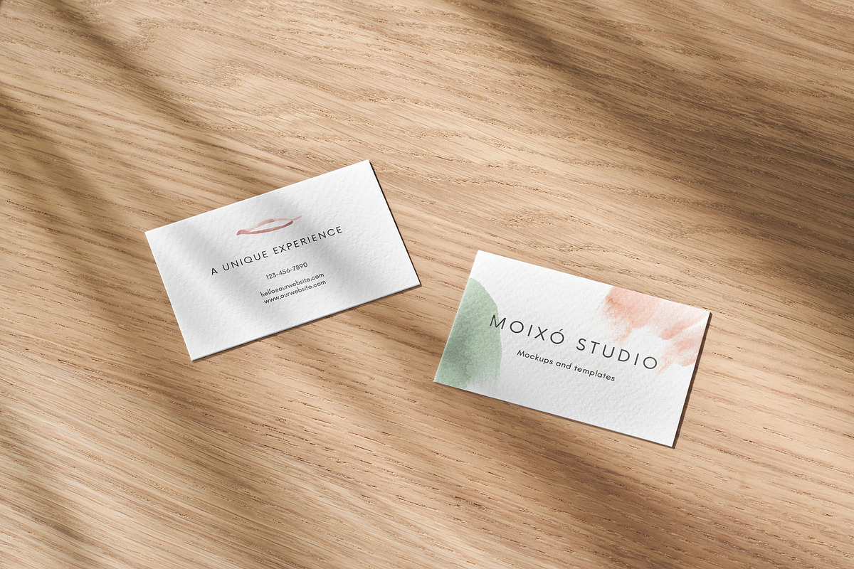4 Photo-based Card Mockups, a Product Mockup by Moixo studio (Photo 5 of 7)
