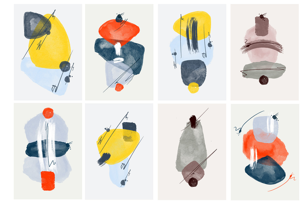 Watercolor vector stains set, a Decorative Illustration by ArtemKovalenco (Photo 2 of 5)