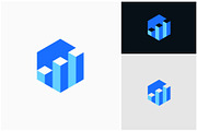 Chart Data Hexagon Geometric Logo, a Branding & Logo Template by ika trisiana (Thumbnail 2 of 2)