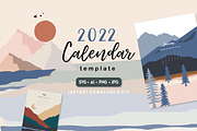 Natural calendar 2022 template, an Illustration by Piixypeach (Thumbnail 1 of 5)