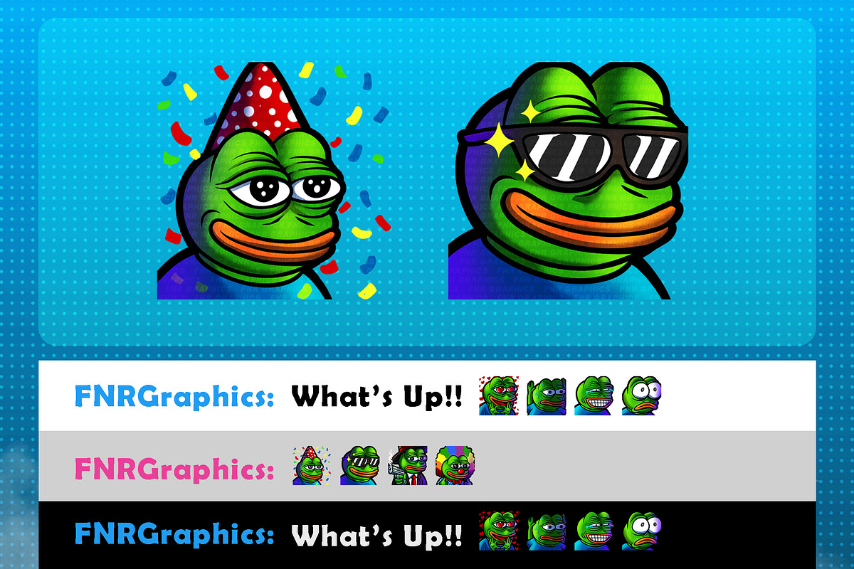Pepe The Frog Twitch Emotes, an Illustration by FNR Graphics (Photo 5 of 5)