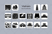 Vietnam landmark icons (16x), an Icon by Artefy's Graphic Bar (Thumbnail 2 of 2)