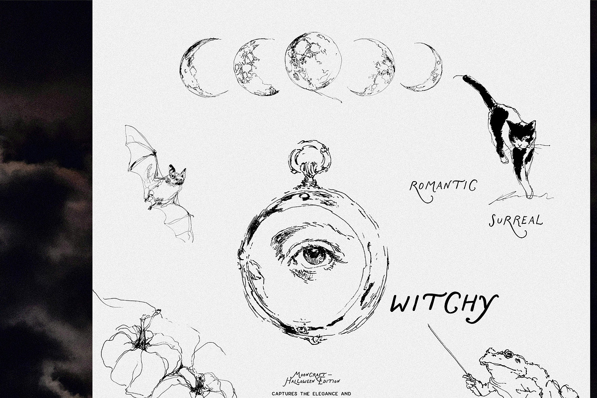 MoonCraft: Witchy & Surreal, a Decorative Illustration by Purple (Photo 2 of 13)