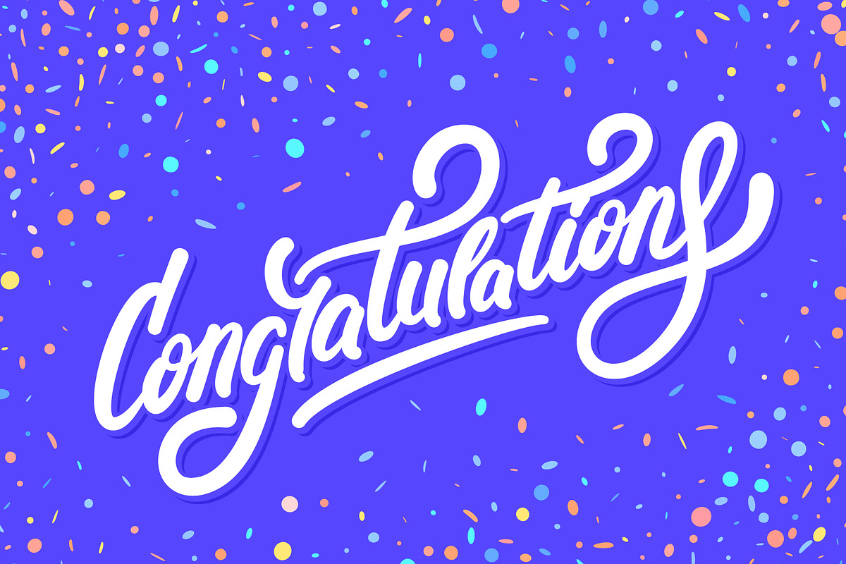 Congratulations vector cards., a Graphic by Alex Gorka (Photo 4 of 5)