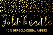 40% OFF Gold Bundle: Gold Papers, a Texture Graphic by Chus Moreno Studio (Thumbnail 1 of 6)