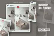 Instagram Post Mockup, an Advertising Mockup by iHemalaya (Thumbnail 1 of 4)