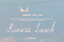 Riviera Lunch - Summer Font Duo