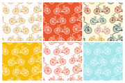 28 Bicycles seamless patterns set, a Pattern Graphic by IreneArt illustrations (Thumbnail 3 of 5)