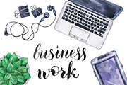 Work place watercolor, an Education Illustration by Watercolor & sketches (Thumbnail 5 of 5)