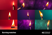 Burning matches. 45 images, an Object Illustration by Handmadefont (Thumbnail 10 of 11)