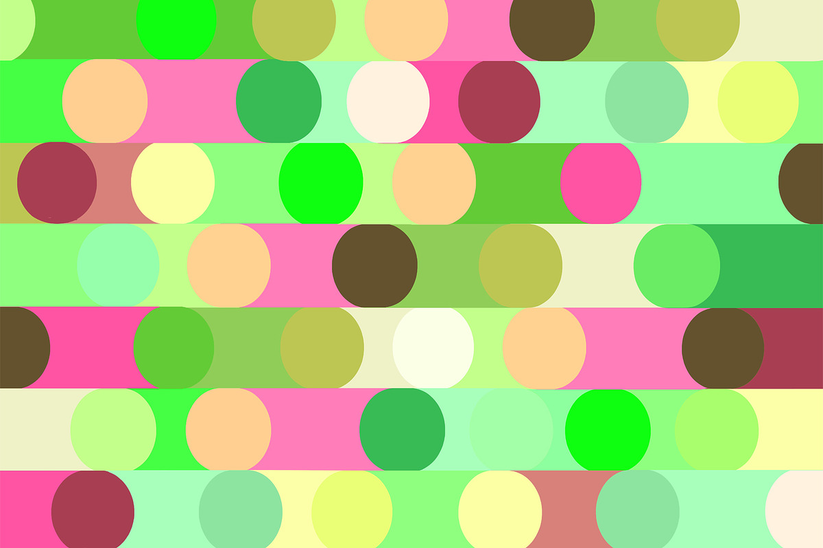Bright Pink and Lime Geometric, a Decorative Illustration by Sharon Schwalbe (Photo 4 of 4)