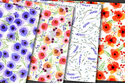 Watercolour Wildflowers clip art, an Illustration by Katy Clemmans (Thumbnail 4 of 5)