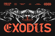 Exodus Blackletter Display Font, a Blackletter Font by timelesstype.co (Thumbnail 1 of 10)