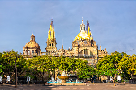 Cathedral of Guadalajara in Mexico, an Architecture Photo by Leonid Andronov