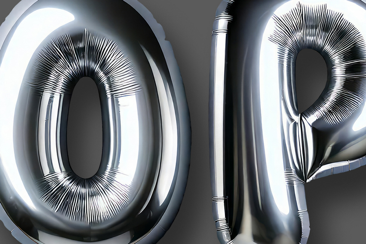 Foil Balloon - Letters & Numbers, an Object Graphic by Avelina Studio (Photo 5 of 5)