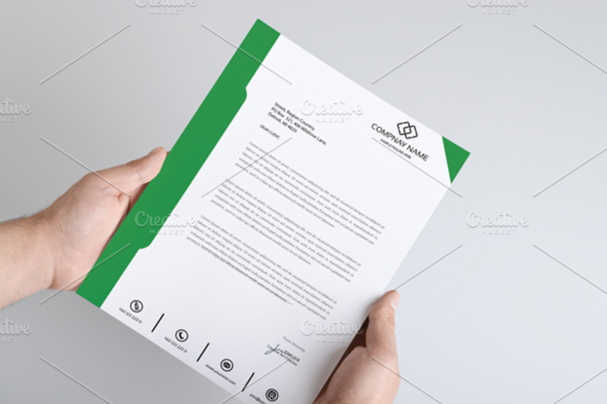 Best Letter Head Template, a Stationery Template by Zia Grfx (Photo 1 of 5)