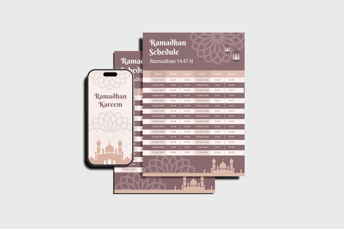 Ramadhan Concept Mockup, an Advertising Mockup by Cekal_std (Photo 3 of 4)