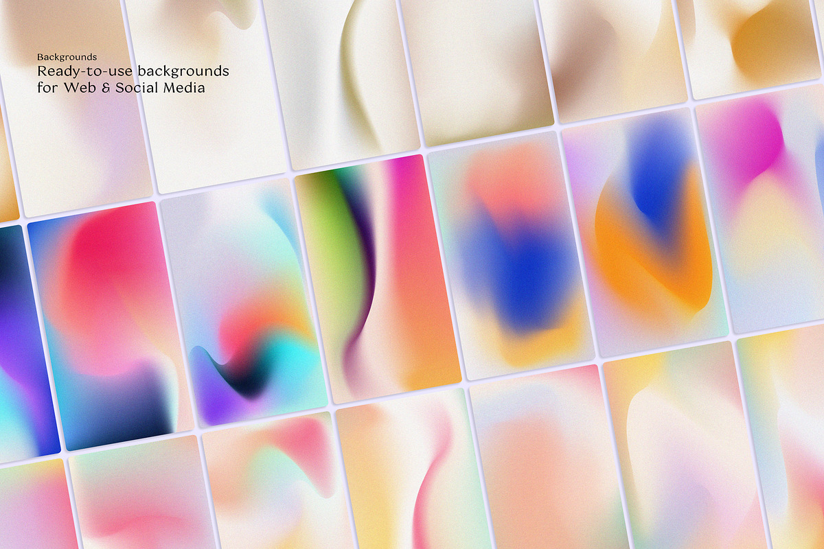 Retro Gradients & Shapes, a Background Graphic by Nomad Visuals (Photo 11 of 31)