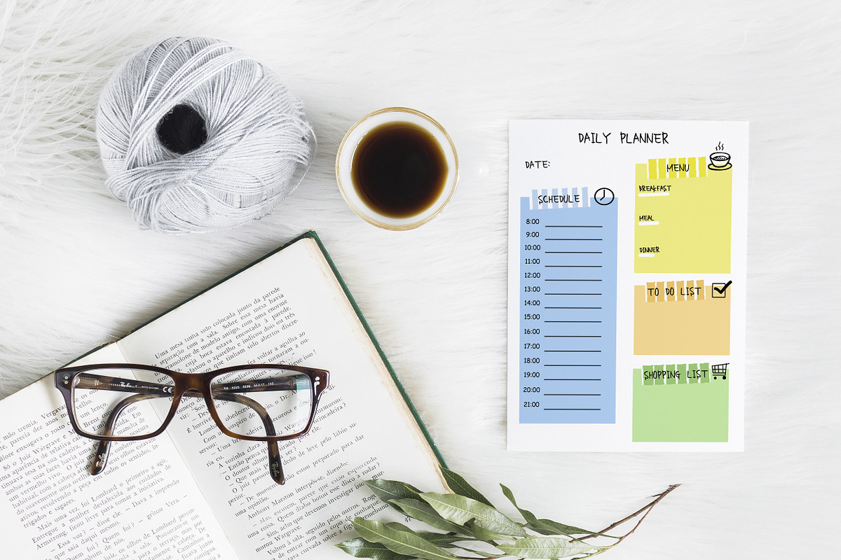 Daily Planner Template, a Stationery Template by mpcprintables (Photo 2 of 2)