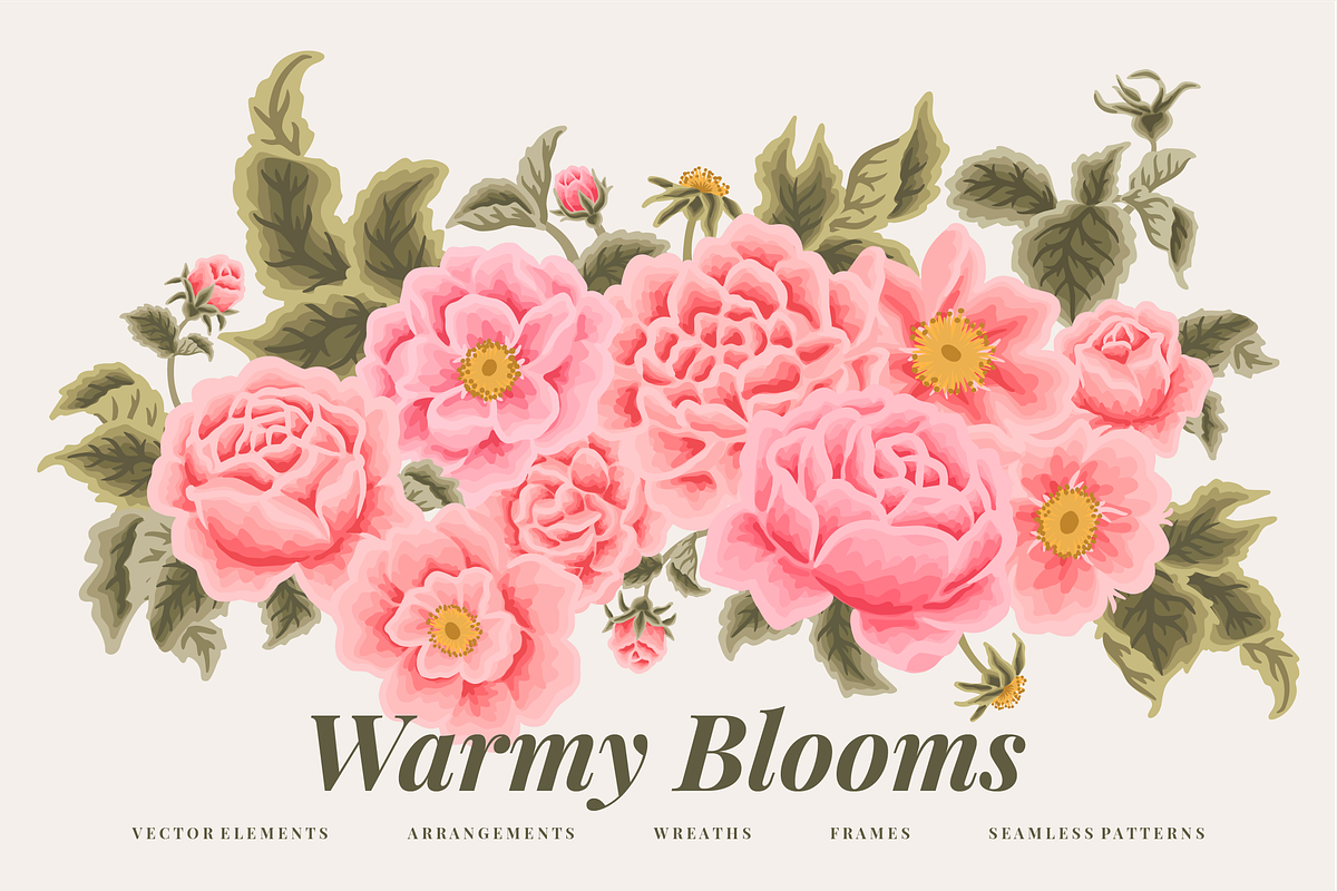 WARMY BLOOMS - Whimsy Summer Florals, an Object Graphic by Artflorara (Photo 1 of 12)