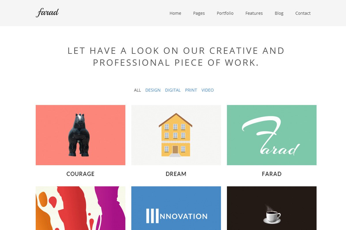Farad WordPress Theme, a WordPress Template by DesignOrbital (Photo 1 of 5)